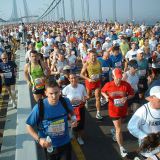 Runners on Verrazano Bridge NYC marathon , photo credit Martineric via CCFlickr